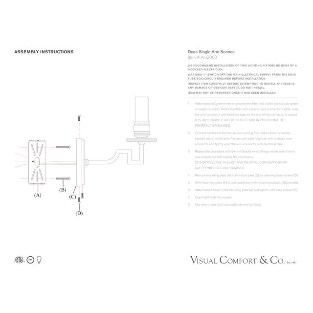 Traditional Alexa Hampton for Visual Comfort Signature Dean Single Arm Sconce in Gun Metal with Linen Shade For Sale - Image 3 of 3