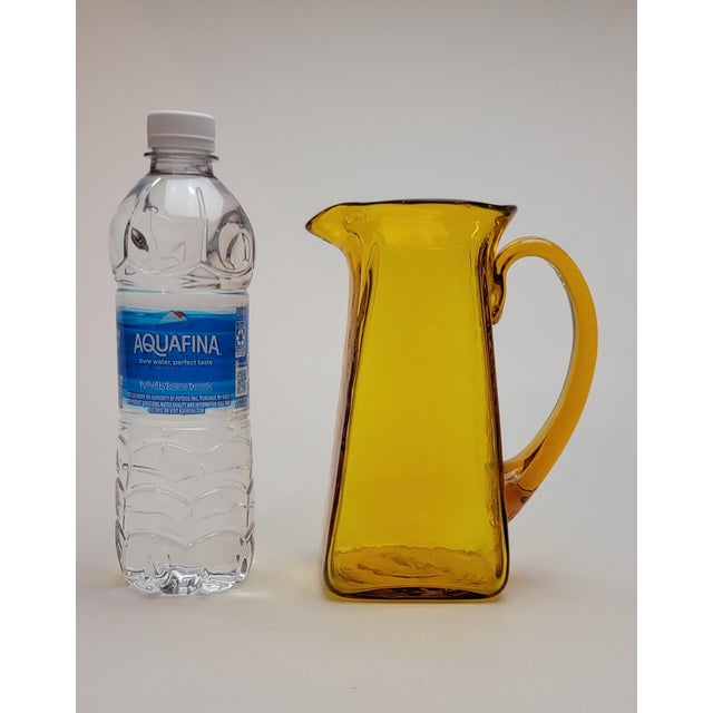 1960s Mid Century Modern Blenko Pitcher Signed For Sale - Image 13 of 15