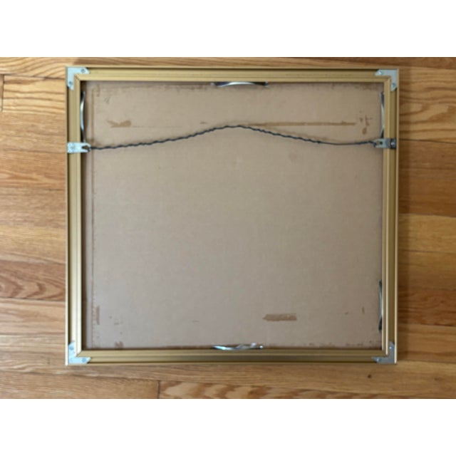 Mid 20th Century Mid 20th Century Framed Adobe House Colored Drawing, Signed For Sale - Image 5 of 6