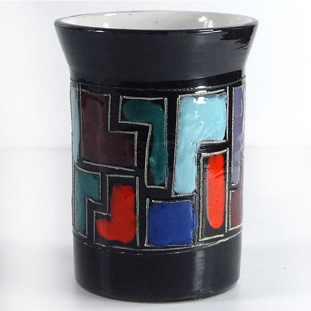 1970s Italian Ceramic Vase by Aldo Londi for Bitossi, 1960s For Sale - Image 5 of 12