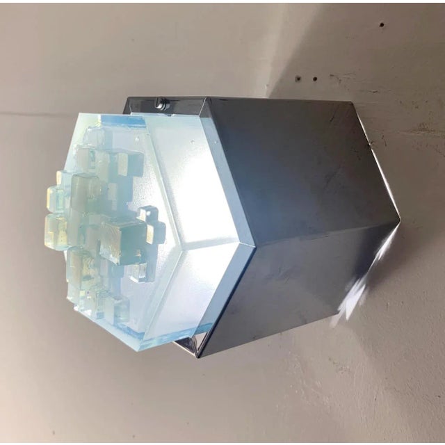 Mid 20th Century Hexagonal Modular Sconces by Poliarte - a Pair For Sale - Image 6 of 12