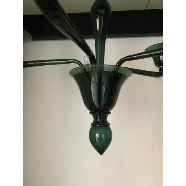Translucent Green-Bottle Murano Style Glass Chandelier from Simoeng For Sale - Image 6 of 8