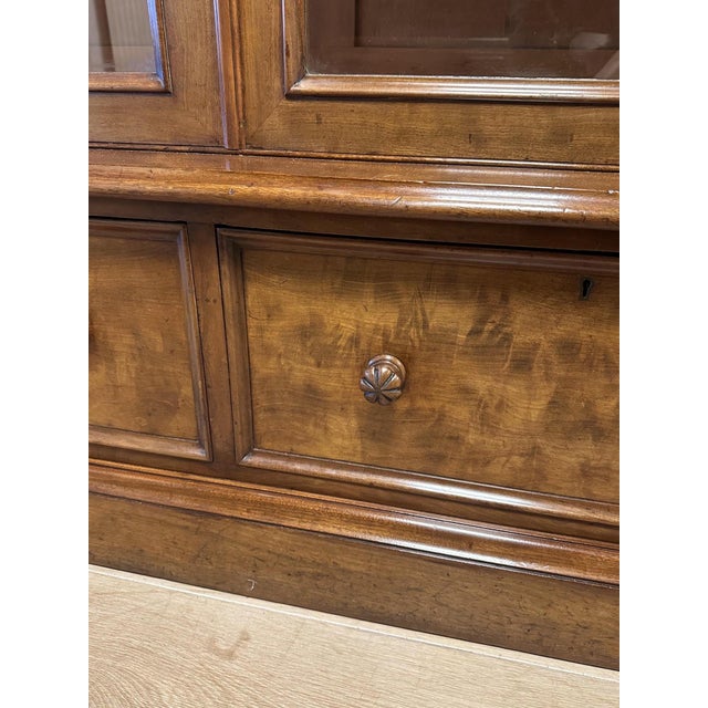 Large English Bookcase in Mahogany For Sale - Image 13 of 16