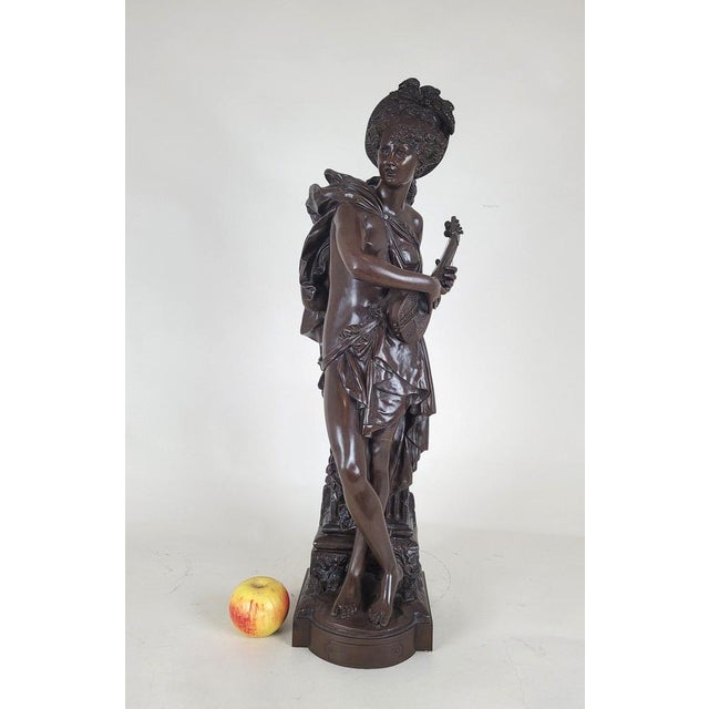 Carrier-Belleuse, Cigale, Large Bronze, 19th Century For Sale - Image 18 of 18