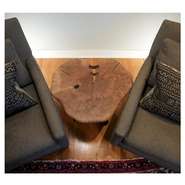 Wood Heart Table No. 1 – Black Walnut Coffee Table With Butterfly Inlays For Sale - Image 7 of 9