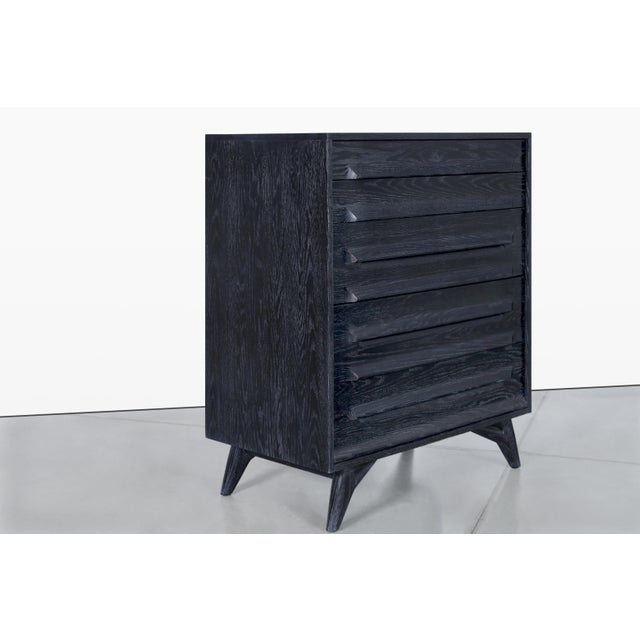 Jamestown Lounge Co. Mid-Century Modern Cerused Chest of Drawers by Jack Van Der Molen For Sale - Image 4 of 13