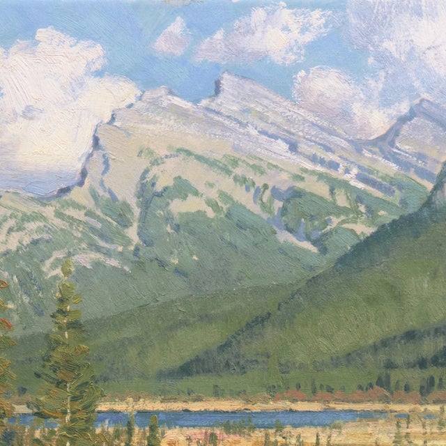 Paper 'Mt. Rundle, Canada' by Wayne Wolfe, 1979, Alberta, Prix De West, National Academy of Western Art For Sale - Image 7 of 11