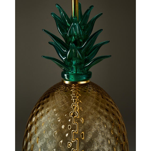 Contemporary Murano Glass Pineapple Lamps For Sale In Austin - Image 6 of 9