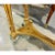 Metal French Louis XVI Console Table – Marble Top With Elegant Gold Leaf Details For Sale - Image 7 of 11