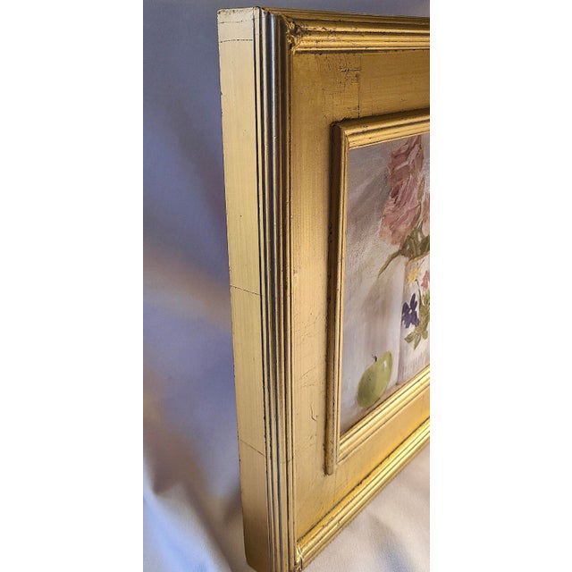 1990s Original Oil Painting on Canvas, Framed For Sale - Image 5 of 11