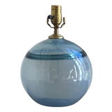 Late-20th Century Richard Harkness Blown Glass Orb Table Lamp For Sale