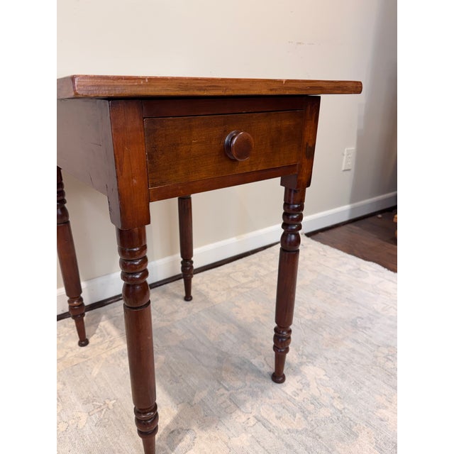 Brown 18th Century Early American Side Table For Sale - Image 8 of 10