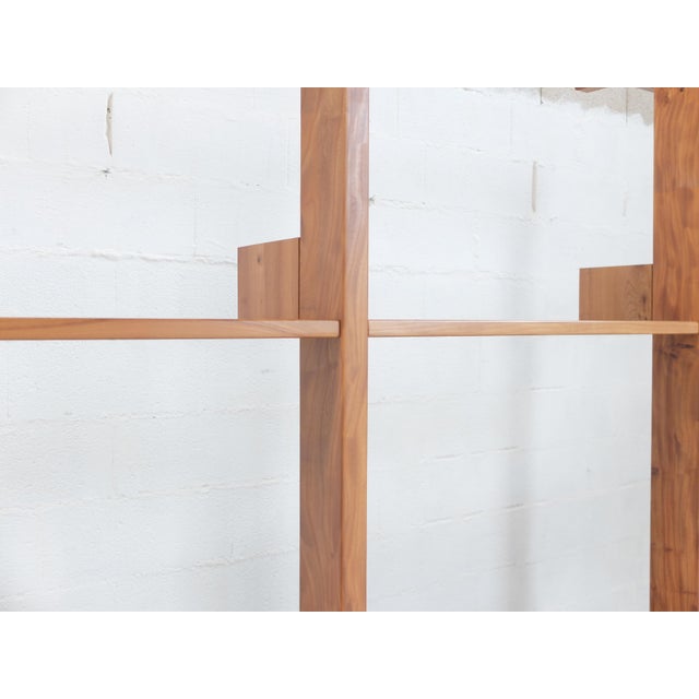 Desk and Bookcase in Elm from Regain France, 1980 For Sale - Image 6 of 8
