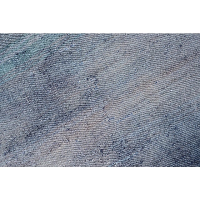 Vintage Turkish Kilim Runner With Soft Blue and Gray Hues 2'4 X 8'0 For Sale - Image 10 of 10