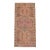1960s Low Pile Hand Knotted Turkish Small Rug Faded Mat Accent Rug - 21'' X 45'' For Sale