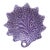 Rare French Majolica Purple Dish Leaf Onnaing, Circa 1890 For Sale