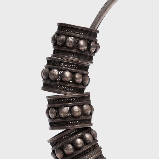 Antique Miao Silver Ring Necklace, Early 20th Century For Sale - Image 4 of 4