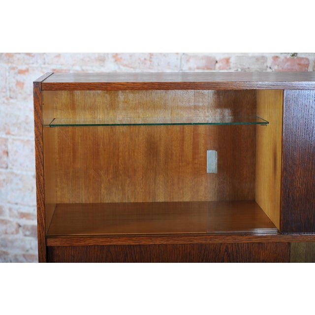 Mid-Century Czech Bookcase from Dřevozpracující Podnik Praha, 1950s For Sale - Image 4 of 14