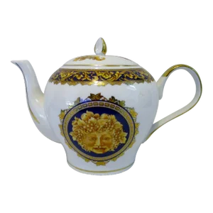 1980s T. Limoges France Depos Porcelain Bacchus Tea Pot