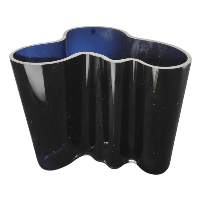 Blue Vase by Alvar Altoo for Iittala, 1990s For Sale