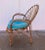 Vintage Boho Rattan Lounge Chair For Sale - Image 4 of 4