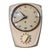 1960s Wall Kitchen Clock in Porcelain and Glass Quartz with Egg Timer from Hettich, Germany, 1964 For Sale - Image 5 of 5