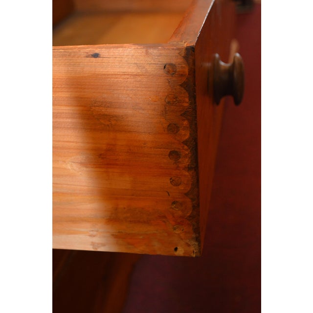 Antique Honey Pine Chest of 4 Drawers / Dresser English Farmhouse Country For Sale - Image 10 of 18