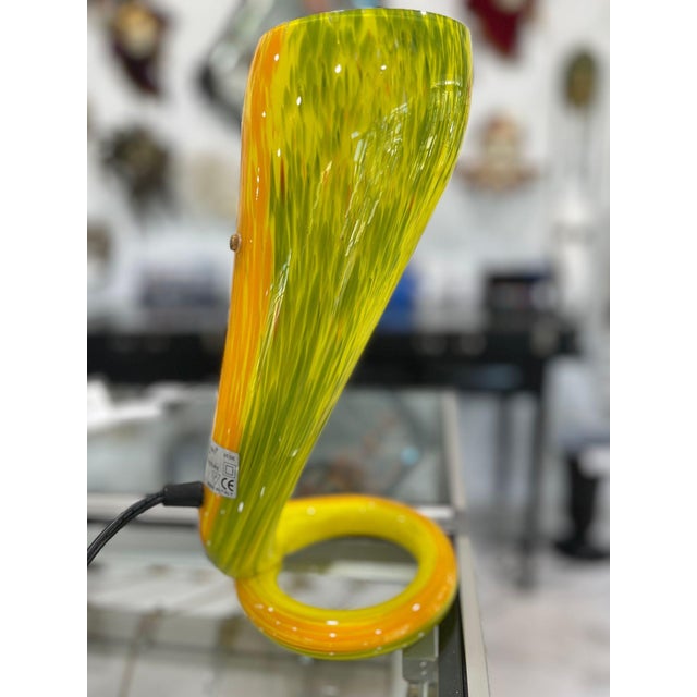 Murano Glass Table Lamp by Barovier Toso For Sale - Image 4 of 7