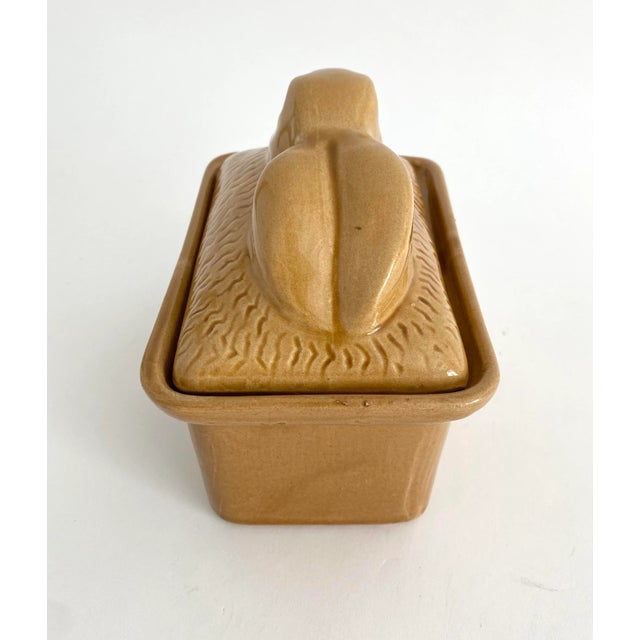 French Majolica Rabbit Terrine | Chairish