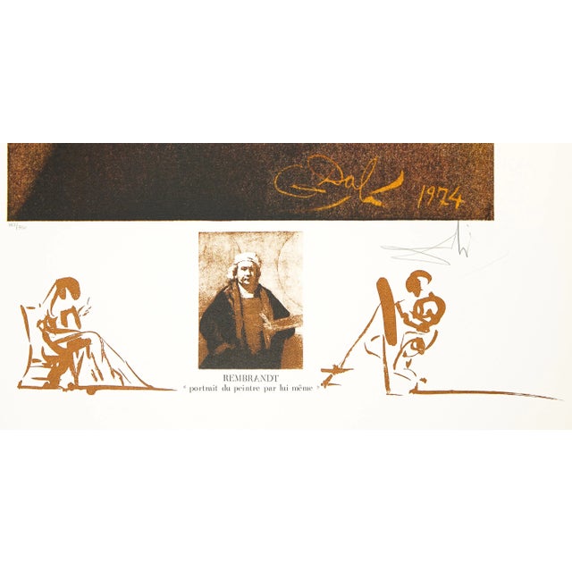 Salvador Dalí Salvador Dalí "Portrait Du Peintre Par Lui-Même" (Self Portrait) For Sale - Image 4 of 4