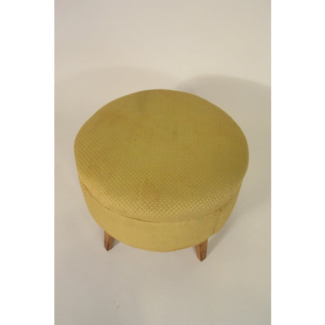 1950s Upholstered Ottoman For Sale In New York - Image 6 of 12