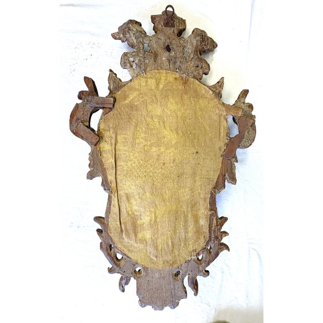 17th Century English Rococo Double Branch Candle Holder Wall Mirror For Sale - Image 16 of 18