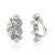 1960s Vintage Mid Century 14k White Gold Diamond Pearl Clip-on Earrings, A Pair For Sale - Image 5 of 8