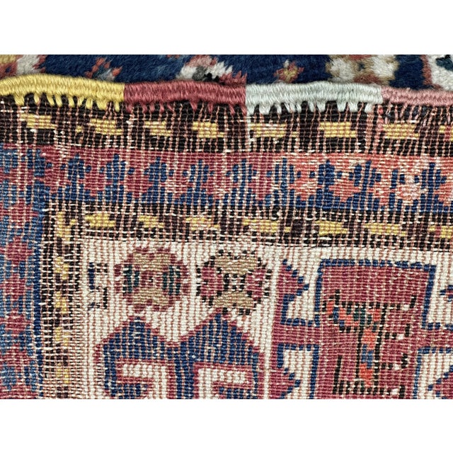 Textile Antique Caucasian Shirvan Rug 3'10" X 8’11” For Sale - Image 7 of 8