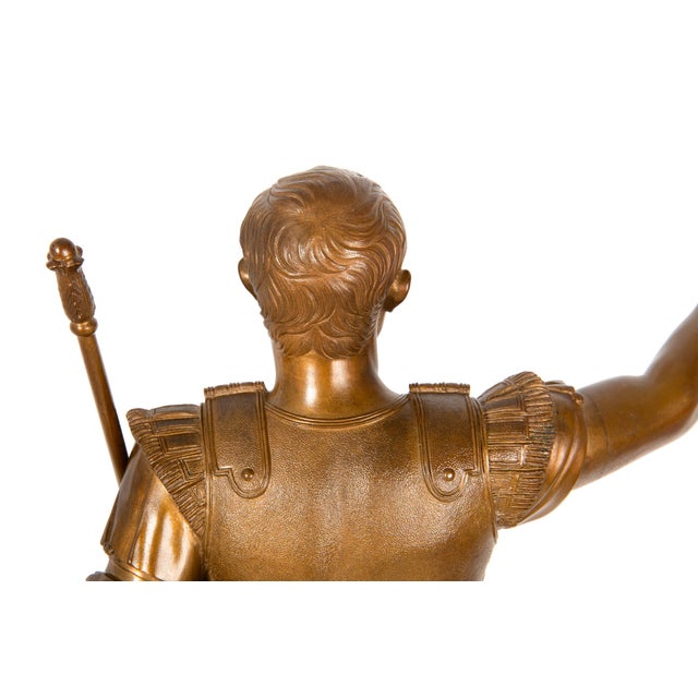 Fine Italian Grand Tour Bronze Sculpture of Augustus Prima Porta by Boschetti For Sale - Image 10 of 18