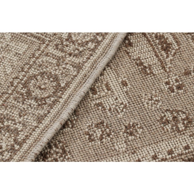 Beige Rug & Kilim’s Modern Classics Rug in Beige-Brown With Medallions and Florals For Sale - Image 8 of 8