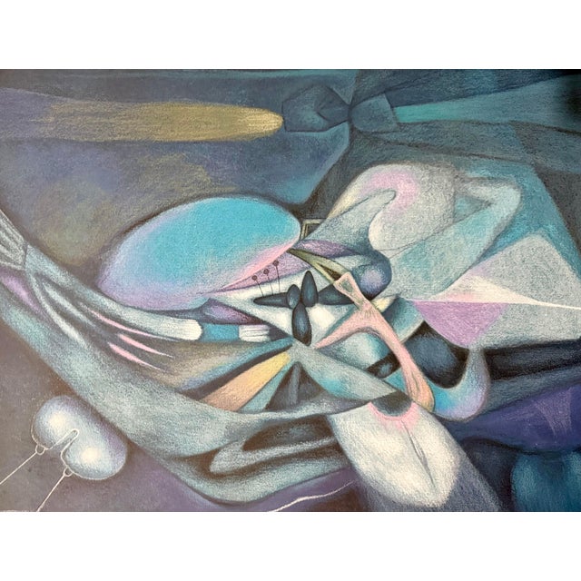 Rafael Soriano, Large Cuban Master Lithograph Abstract Biomorphic Serigraph Print Rafael Soriano, c.1990 For Sale - Image 4 of 9