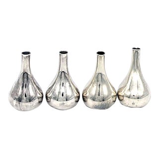 1960s Dansk "Silver Onion" Candle Holders by Jens H Quistgaard, Set of 4 For Sale