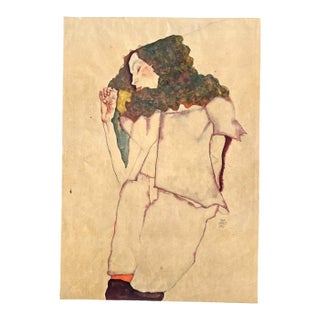 Egon Schiele Lithograph 18 Sleeping Girl 1968* For Sale