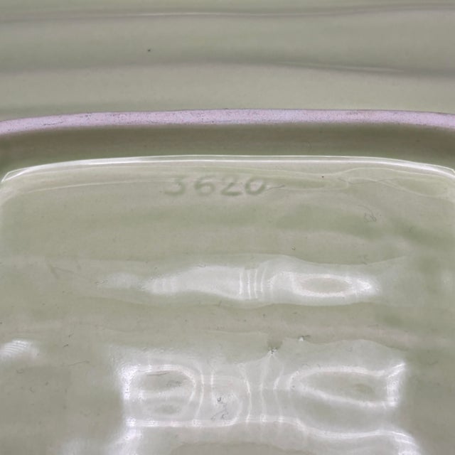 Vintage Mid-Century Modern Asparagus Embossed Ceramic Serving Dish For Sale - Image 9 of 9