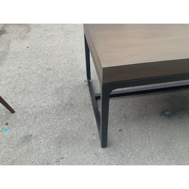 Modern Modern Oak and Walnut Desk With Custom Finish For Sale - Image 3 of 5