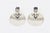Silver Vintage 1960's Sterling Silver Modernist Dangle Disk Clip on Earrings, A Pair For Sale - Image 8 of 9