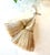 Champagne and Cream Color Key Tassel With Looped Ruche Detail For Sale - Image 9 of 14