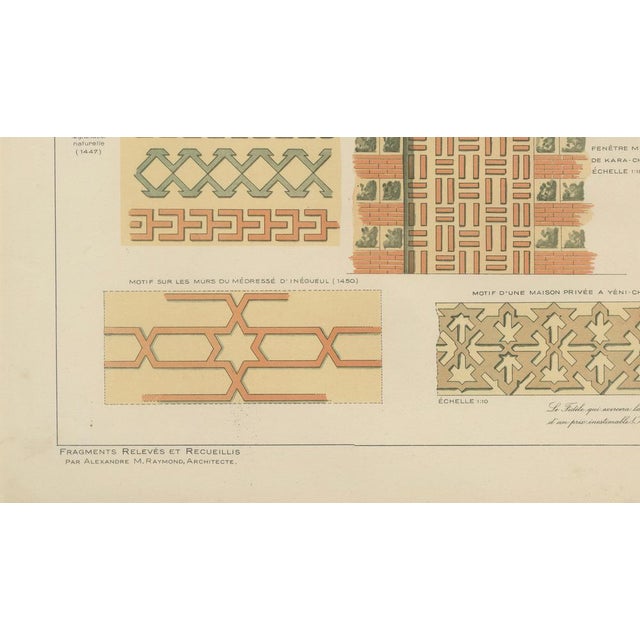 Alexandre M. Raymond, Glazed Brick Ornament Print, Bursa & İnegöl, 1924, Paper For Sale - Image 6 of 10
