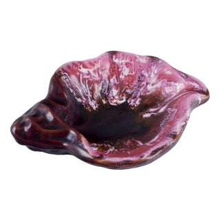 Shell-Shaped Stoneware Bowl from Vallauris, France, 1960s-1970s For Sale