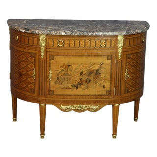 Vintage Half Moon Dresser, 1940s For Sale