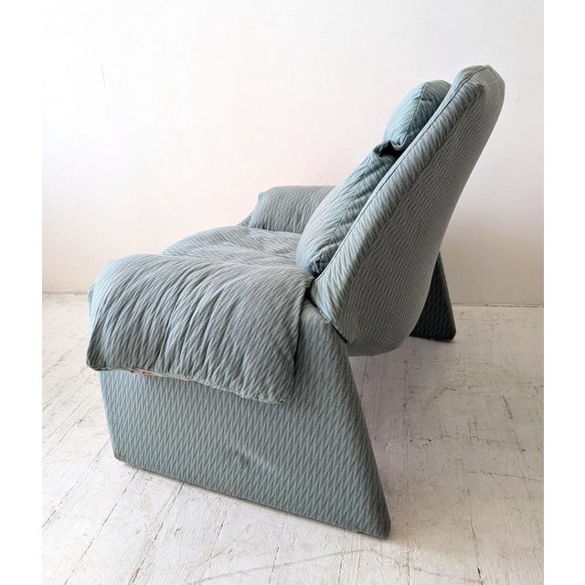 Textile Mid-Century P60 Lounge Chair by Vittorio Introini for Saporiti, Italy, 1970s For Sale - Image 7 of 14