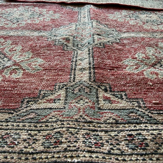 Textile Vintage Turkish Wool Rug 48" X 63" For Sale - Image 7 of 7