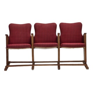 Danish Theater Armchairs, 1960s, Set of 3 For Sale