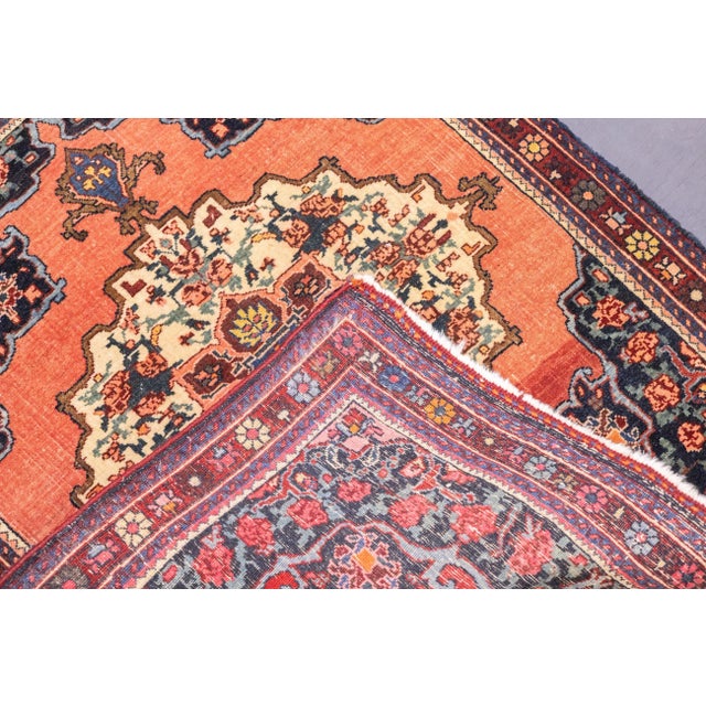 Late 19th Century Fine Antique Persian Farahan Sarouk Rug 2'3'' X 2'11'' For Sale - Image 10 of 10